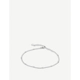 selfridges Monica Vinader Fine Beaded Sterling Silver Chain Bracelet Adjustable 19cm- Buy online at McGrocer