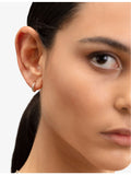 Monica Vinader mini hoop earrings in 18ct yellow gold vermeil (British brand)