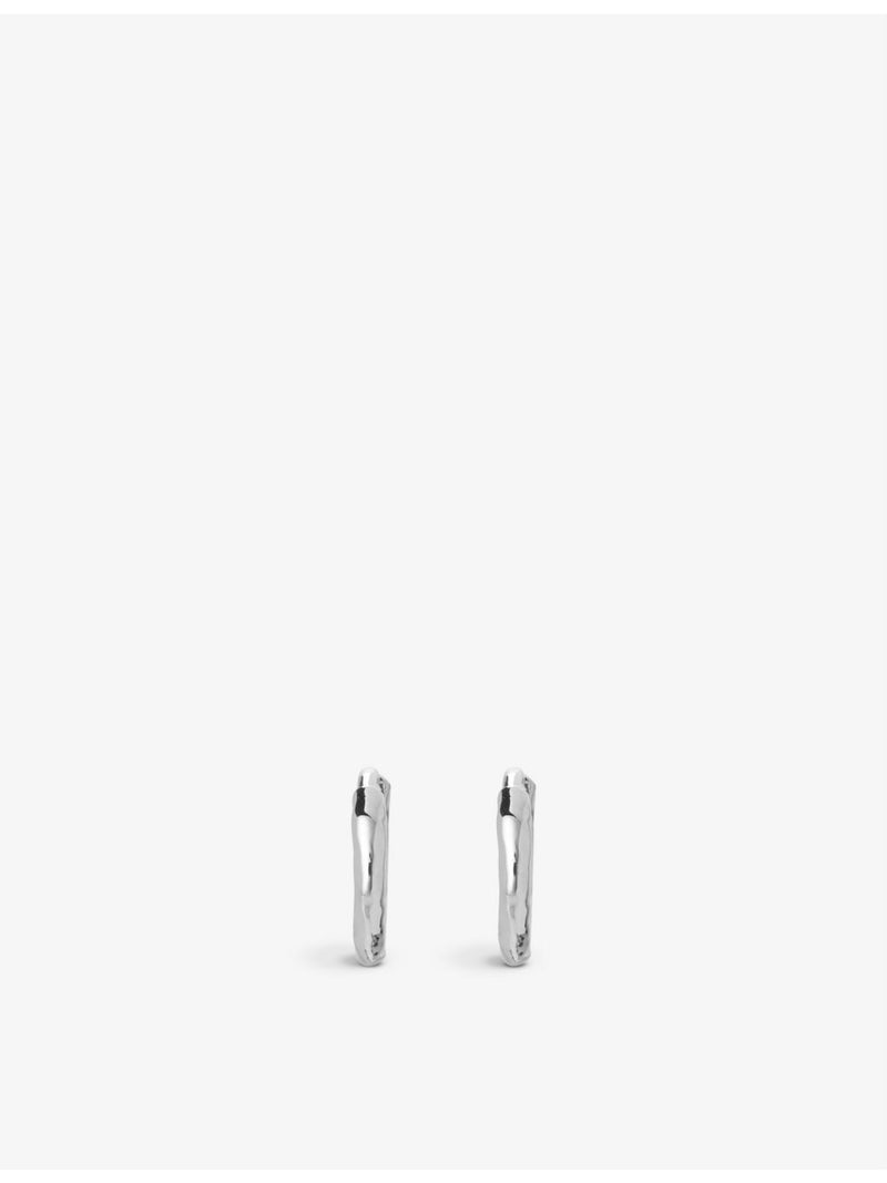 Monica Vinader mini hoop earrings in 18ct yellow gold vermeil (British brand)