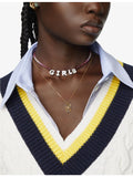 PDPAOLA Initial G pendant necklace gold-plated sterling silver - British product
