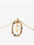 PDPAOLA Initial G pendant necklace gold-plated sterling silver - British product