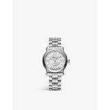 selfridges Chopard Happy Sport Stainless Steel and 0.25ct Diamond Self-Winding Mechanical Watch 33mm- Buy online at McGrocer