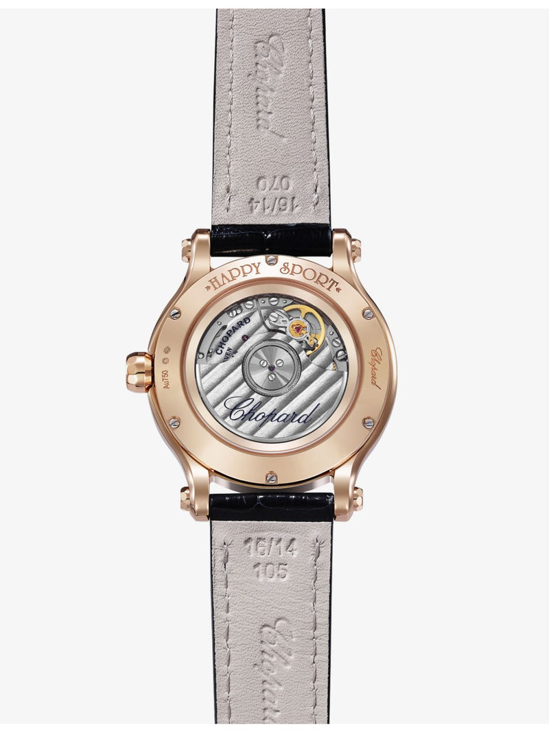 Chopard Happy Sport 18ct rose gold watch 33mm - British product