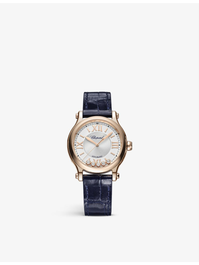 Chopard Happy Sport 18ct rose gold watch 33mm - British product