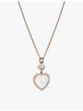 Chopard Happy Hearts necklace 18ct rose gold mother-of-pearl (British brand)