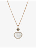 Chopard Happy Hearts necklace 18ct rose gold mother-of-pearl (British brand)