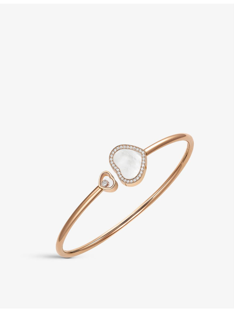 Chopard rose gold diamond and mother-of-pearl bracelet 0.19ct, imported from the UK