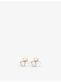 Chopard earrings rose-gold diamond mother-of-pearl, UK version