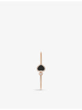 Chopard Happy Hearts 18ct rose gold diamond onyx bangle (British brand)