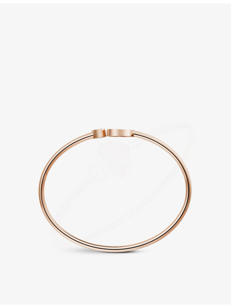Chopard Happy Hearts rose gold mother-of-pearl diamond bangle - British product