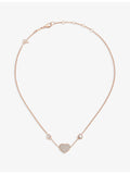 Chopard Happy Hearts rose gold diamond necklace 0.51ct (British brand)