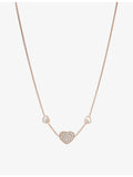 Chopard Happy Hearts rose gold diamond necklace 0.51ct (British brand)