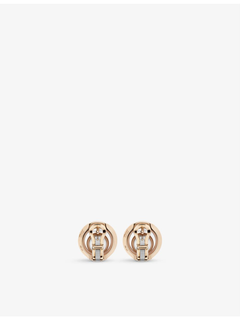 Chopard diamond earrings 18ct rose-gold white-gold 0.19ct, imported from the UK