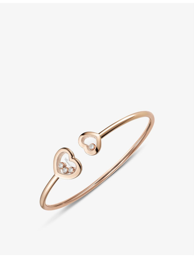 Chopard Happy Diamonds rose gold bangle 0.2ct (British brand)