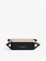 selfridges Aspinal of London Tidy Tray Mini Grained-Leather Organiser 15.7cm x 11.4cm- Buy online at McGrocer