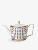 Wedgwood fine bone china teapot Renaissance Red 1L, imported from the UK