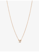 selfridges Tiffany & Co. Diamonds by the Yard 18ct Rose-Gold 0.07ct Brilliant-Cut Diamond Pendant Necklace- Buy online at McGrocer