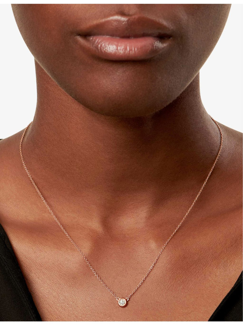 Tiffany & Co diamond pendant necklace 18ct gold 0.17ct British product