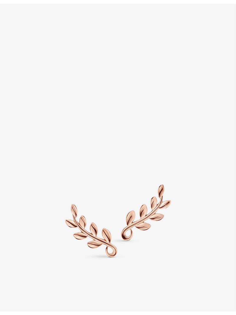 Tiffany & Co olive leaf earrings 18ct rose gold, UK version