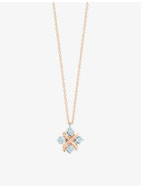 selfridges Tiffany & Co. Schlumberger Lynn 18ct Rose Gold and Platinum Diamond Pendant Necklace- Buy online at McGrocer