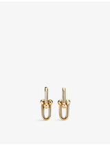 selfridges Tiffany & Co HardWear 18ct Yellow-Gold Earrings 1.4 Inch Drop- Buy online at McGrocer