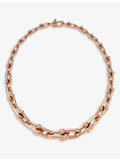 Tiffany HardWear 18ct rose-gold necklace 18 inch, UK version