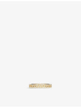 selfridges Tiffany & Co. T True 18ct Yellow-Gold and 0.23ct Diamond Narrow Ring- Buy online at McGrocer