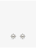 Yoko London 18ct white gold diamond pearl earrings, imported from the UK