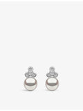 Yoko London diamond pearl earrings 0.162ct 7mm - British product