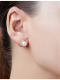 Yoko London diamond pearl earrings 18ct white gold, imported from the UK