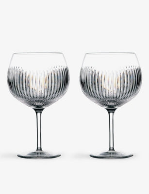 Gin Journey Waterford crystal balloon glasses 550ml (British brand)