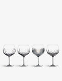 Waterford Aran crystal balloon glasses set of four, UK version
