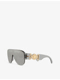 Versace round-frame acetate sunglasses with 48mm lens width, imported from the UK