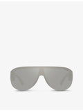 Versace round-frame acetate sunglasses with 48mm lens width, imported from the UK
