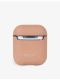 MINTAPPLE logo-embossed leather AirPod case, imported from the UK