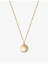 selfridges With Love Darling Eclipse #10 14ct Yellow Gold-Plated Vermeil Sterling Silver Pendant Necklace, 55cm- Buy online at McGrocer