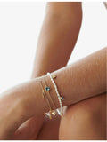 La Maison Couture planet charm bracelet 14ct gold-plated - British product