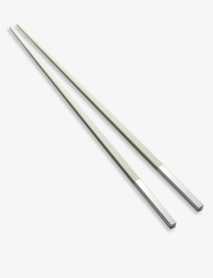 Christofle Japanese chopsticks with wood and silver plating, UK version