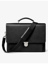 selfridges Aspinal of London City Grained-Leather Messenger Bag- Buy online at McGrocer