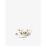 selfridges Wedgwood Wild Strawberry Bone China Teacup and Saucer Set- Buy online at McGrocer