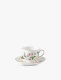 Wedgwood Wild Strawberry bone china teacup and saucer set, UK version