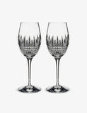 Waterford Lismore Diamond Essence crystal wine glasses set of two (British brand)
