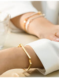 Monica Vinader 18ct yellow-gold vermeil sterling silver bracelet - British product