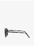 Ray-Ban RB2198 square aviator sunglasses tortoise frame, UK version