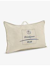 selfridges Brinkhause Blue Firm Cotton and Goose Feather Pillow 50cm x 75cm- Buy online at McGrocer