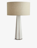 Soho Home Verano white quartz table lamp 65cm, imported from the UK
