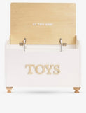 Le Toy Van scalloped toy box 53cm, imported from the UK