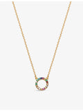 With Love Darling gold vermeil pendant necklace, imported from the UK