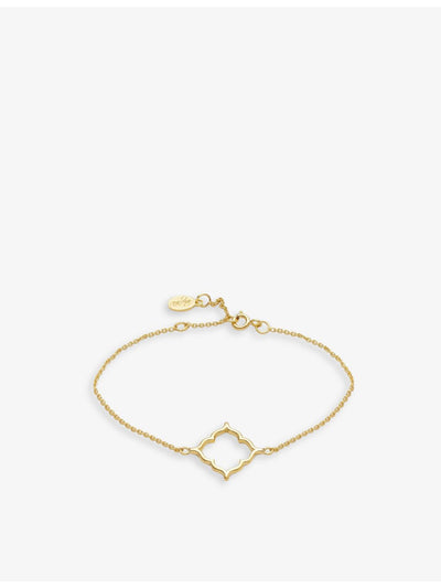 selfridges With Love Darling #11 Community 14ct Gold Vermeil and Cubic Zirconia Pendant Bracelet- Buy online at McGrocer