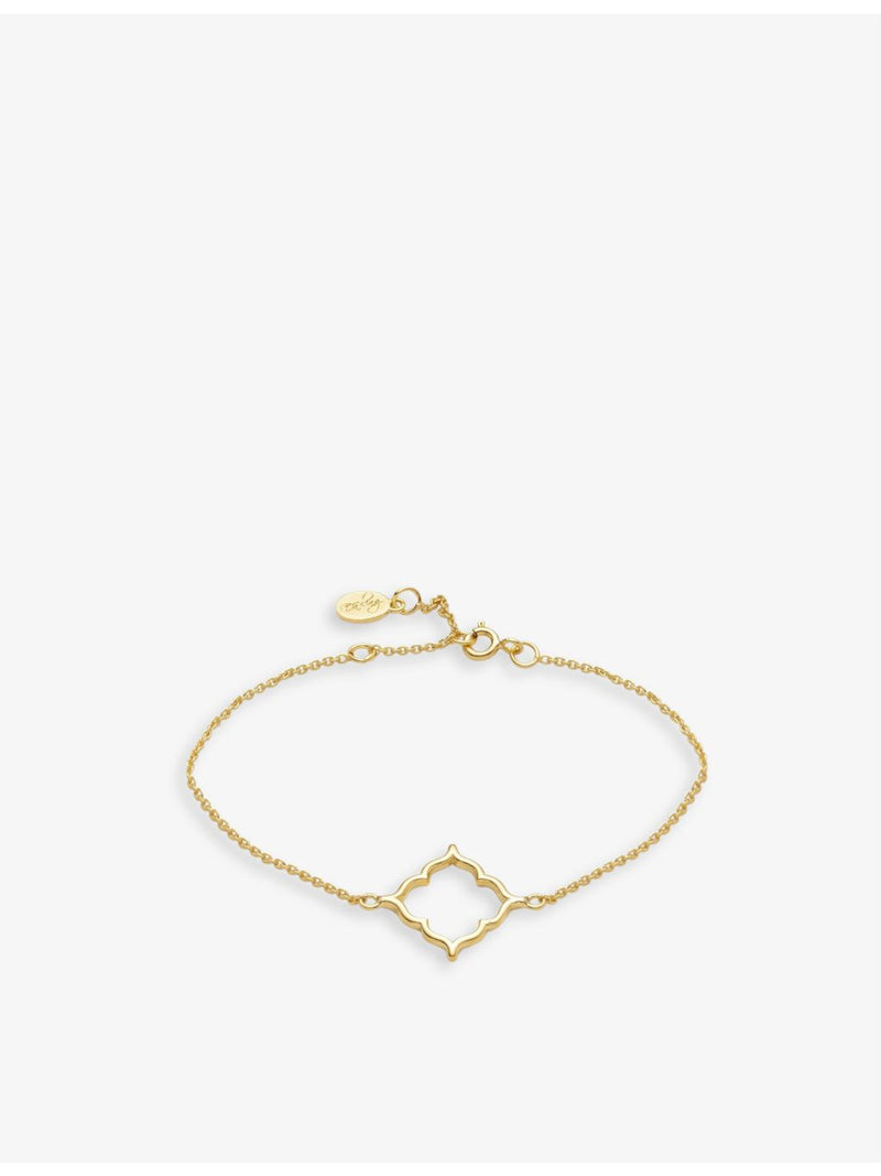 With Love Darling vermeil bracelet with cubic zirconia, imported from the UK
